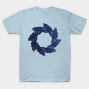 Spirograph Radial Waves Pattern T-Shirt